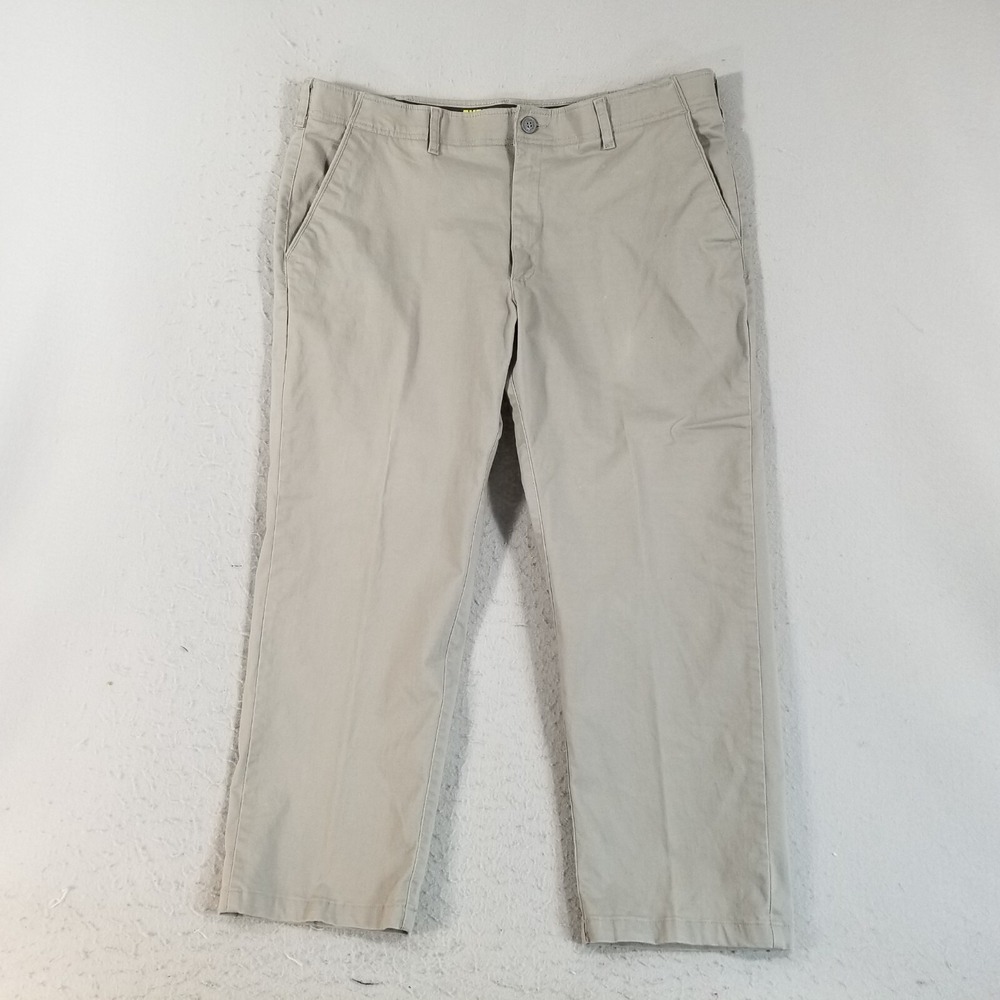 Lee Pants Men 40x29 Beige Extreme Motion Chino Straight Stretch Comfort Waist
